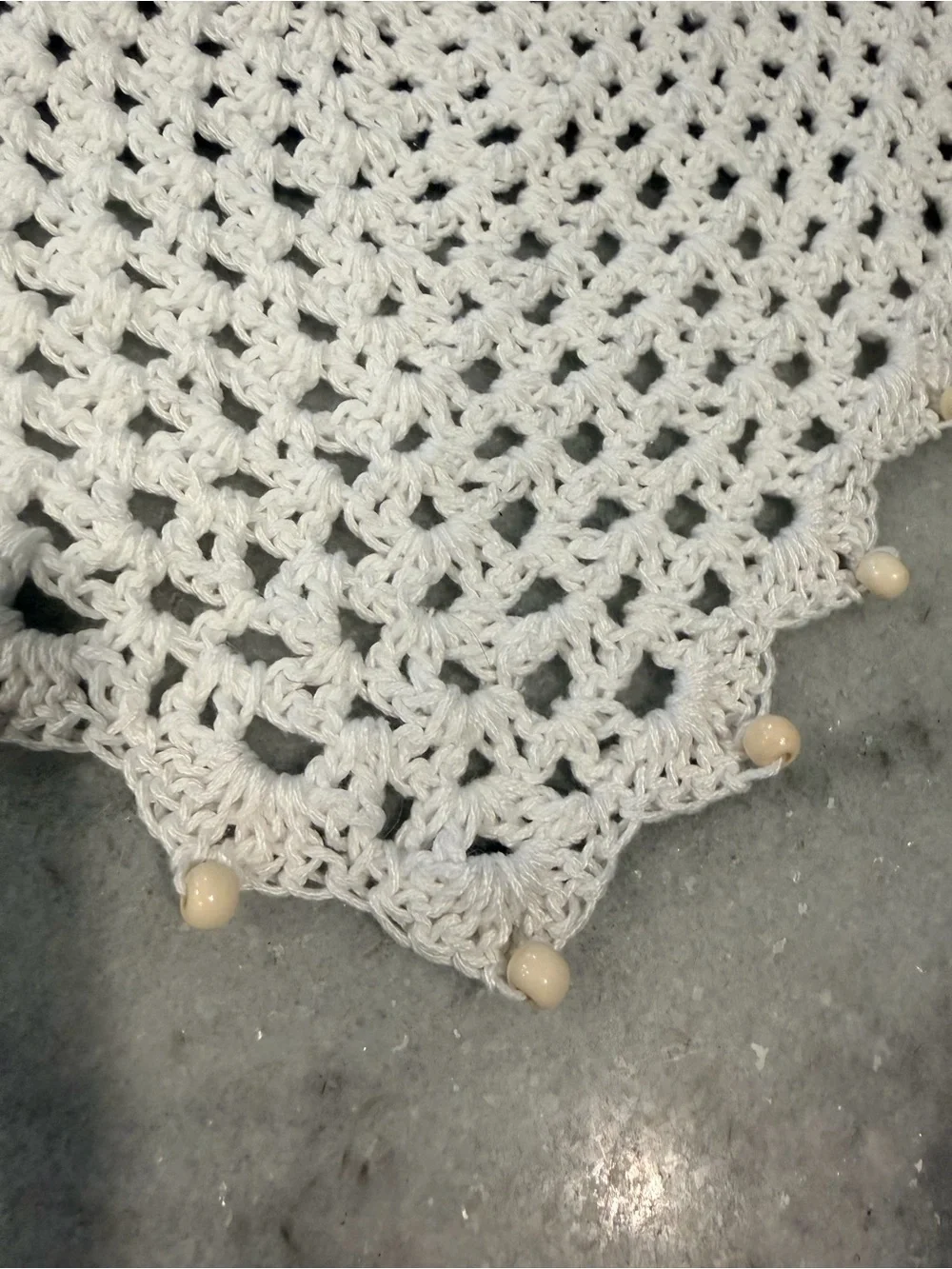 Handmade crochet kerchief